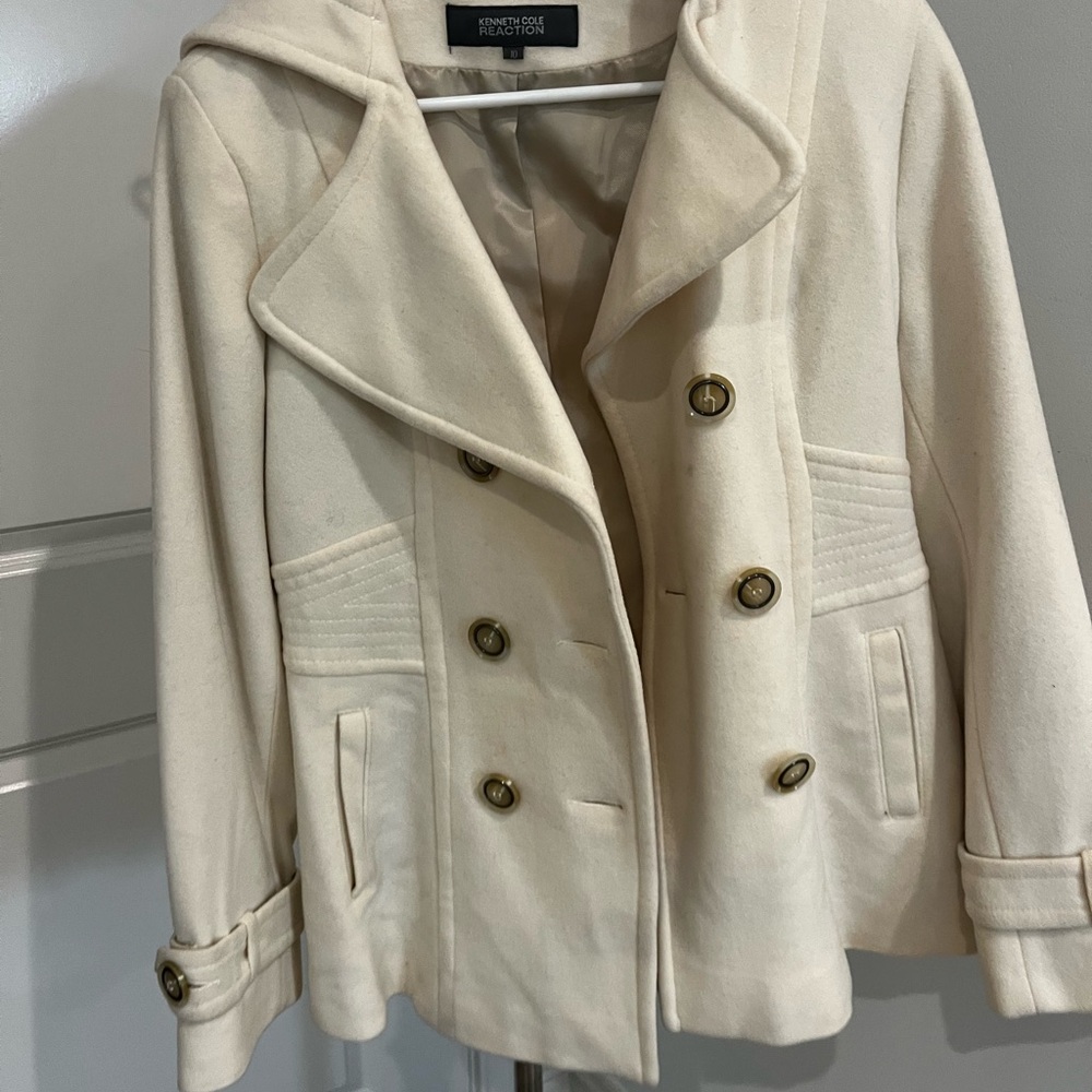 Kenneth Cole Reaction Women's Ivory Peacoat